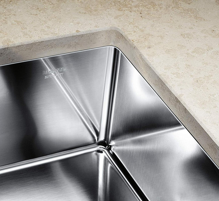 BLANCO CLARON 500-U | Edelstahl | Einbauart: Unterbau | ohne Ablauffernbedienung | 60er Unterschrank