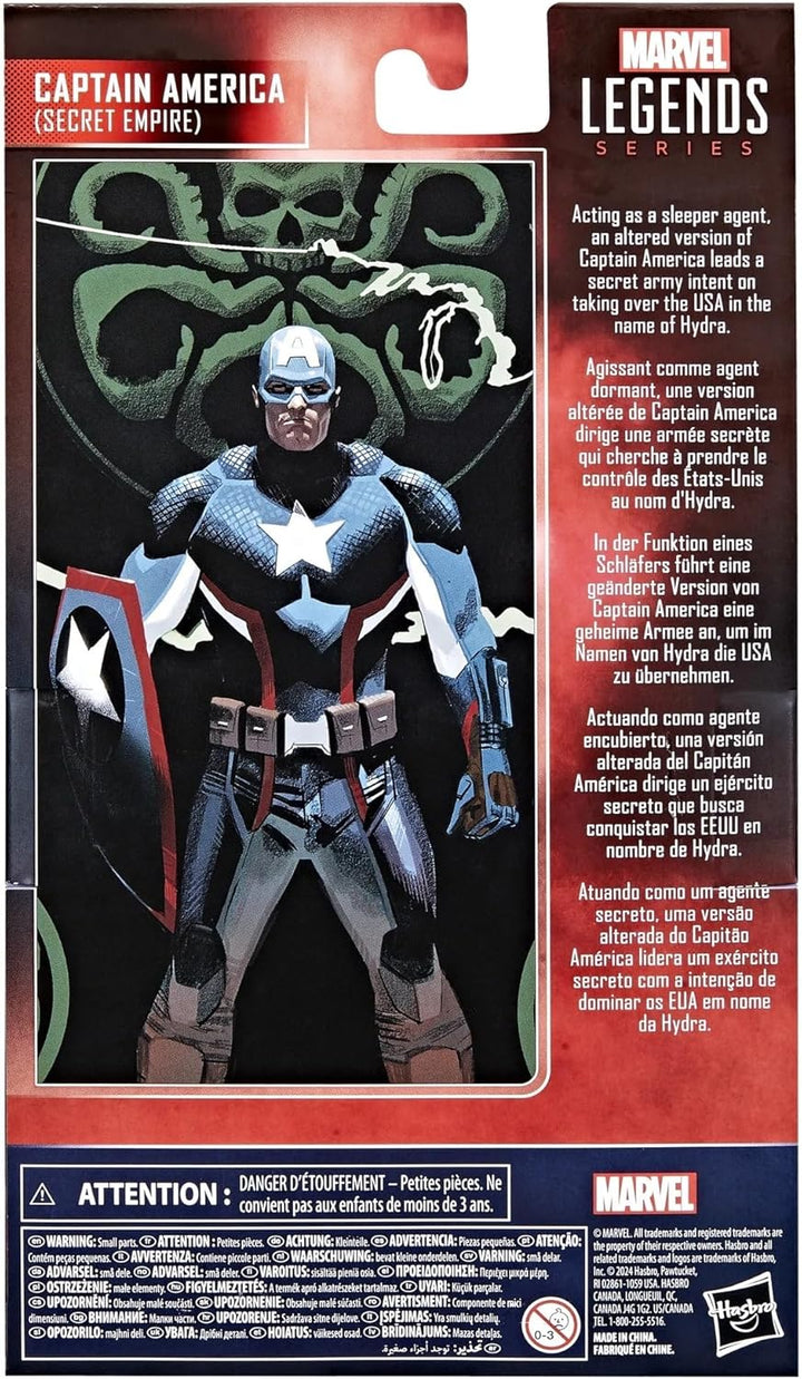 Marvel Legends Series Captain America Secret Empire Exclusive Collectible Action Figure with Shield