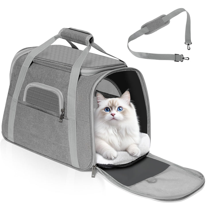 Romon Transportbox Katze Katzentransportbox, Katzentransporttasche Haustiertragetasche Katzentrageta