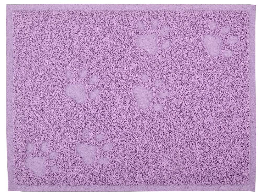 DM Katzentoilette Schmutzfangmatte, Katzenklo Streudecke, 40,6 x 30,5 cm, 5 Farben erhältlich (Viole
