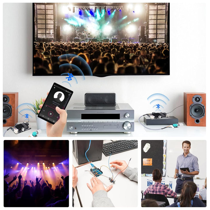 Bluetooth Verstärker Modul,TWS DC 9-24V 100W Mono Audio Verstärkerplatine mit AUX USB Bluetooth Plat
