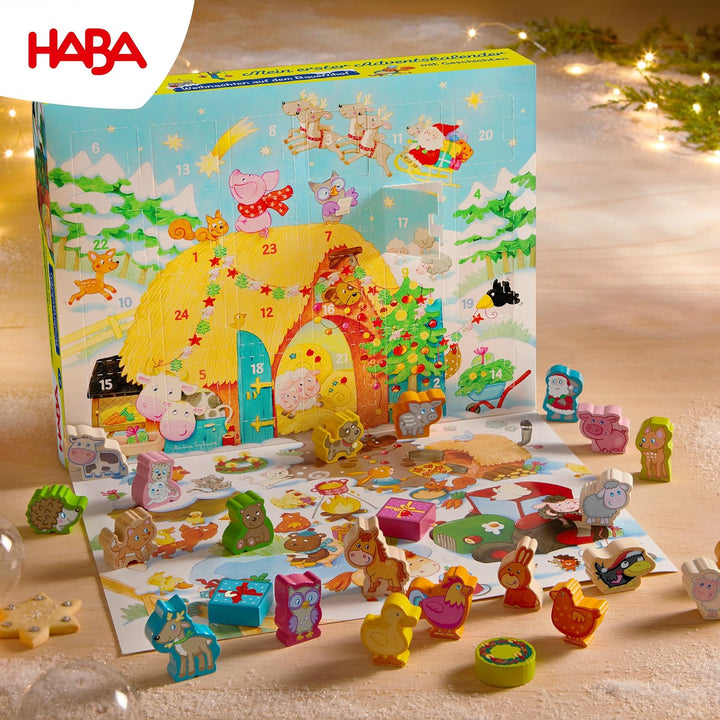 HABA 303156 Mein erster Adventskalender - Weihnachten auf dem Bauernhof