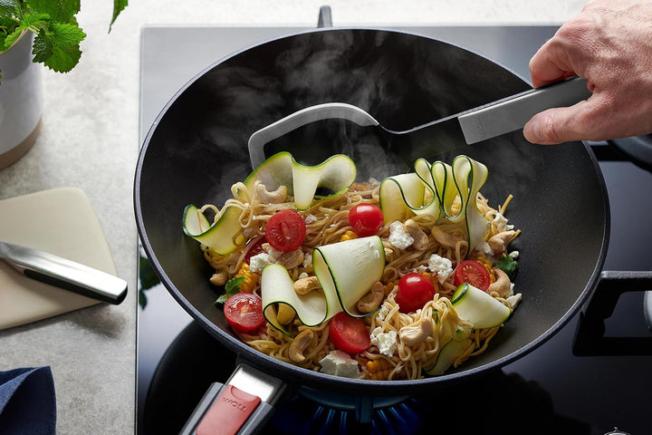 Woll Diamond Lite Wok- und Rührpfanne, Ø 30 cm, 10 cm hoch, mit abnehmbaren Stiel - Geeignet für Cer