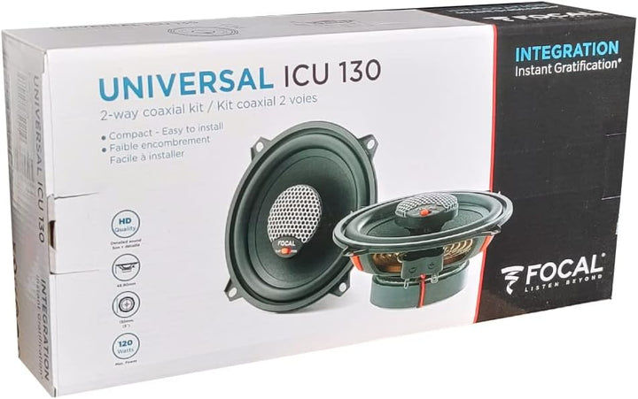 KIT Set FÜR Focal UNIVERSAL ICU 130 ICU130 2 2-Wege-Koaxiallautsprecher mit 13 cm, 130 mm, 5 Zoll Du