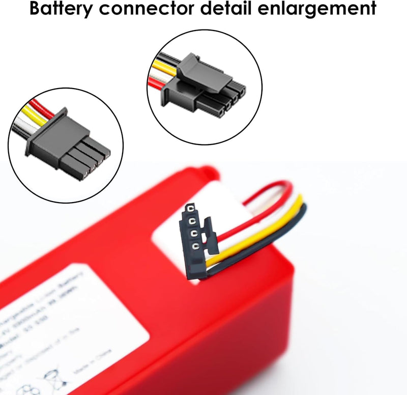 BLESYS 6900mAh Staubsaugerakku für Xiaomi Roborock S5, S5 Max, S6, S6 Maxv, S7 14,4V 99,36Wh