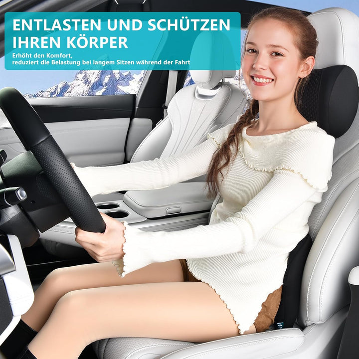 FLORICH Auto Sitzkissen und Lendenkissen Memory Foam Schreibtischstuhl Kissen Ergonomisches Sitzkiss