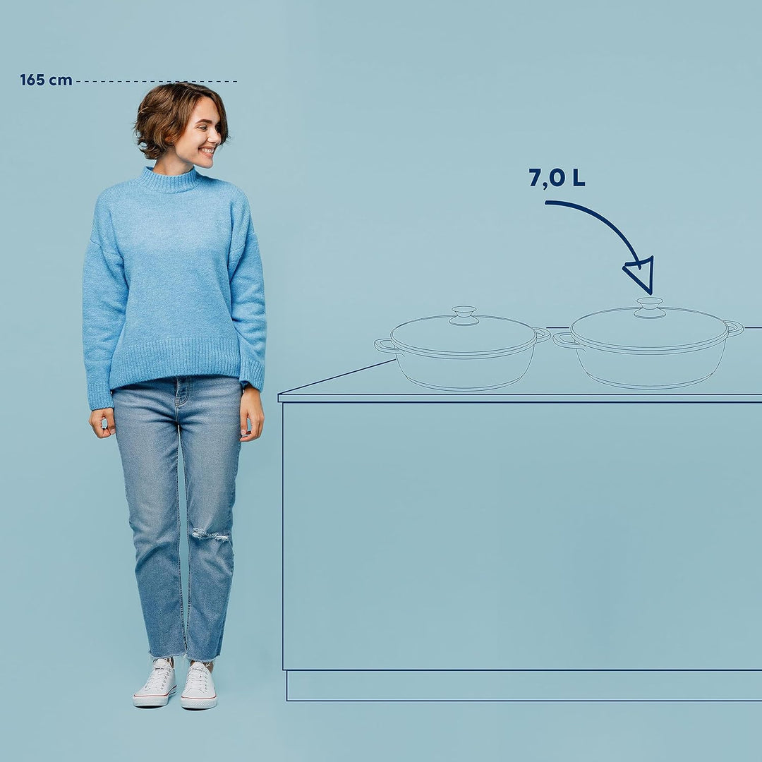 kela Servierpfanne Kerros Aluminium 10cmh 36cmØ 7l, 36 cm 7 Liter, 7 Liter