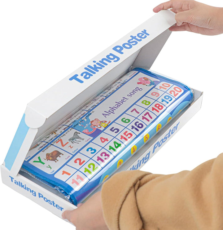 Bildungsspielzeug Spanisch Englisch Wanddiagramm Klavier Musik Plakat Zahlen 1-20 Kinder Montessori
