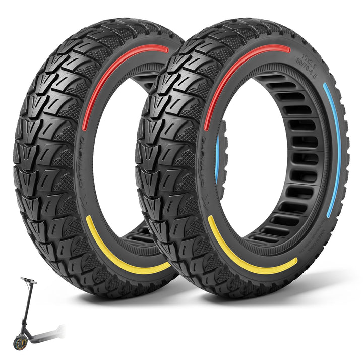 60/70-6,5 Vollgummireifen 10 Zoll Solide Reifen für Xiaomi 5/5 Pro/5 Max,für Ninebot Max G30/Max G30