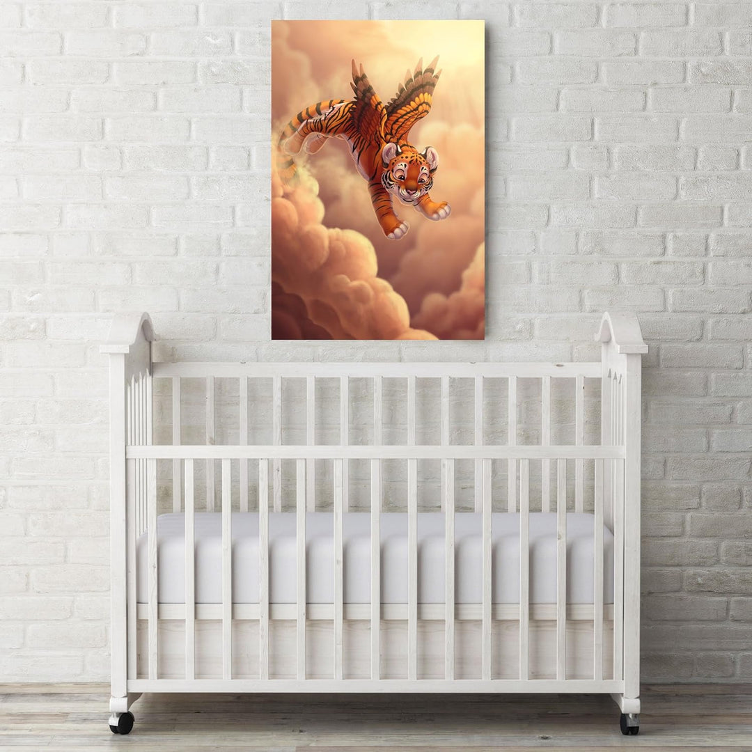 Picanova – Cloud Jumping 60x40cm – Premium Leinwanddruck – Kunstdruck Auf 2cm Holz-Keilrahmen Für Sc