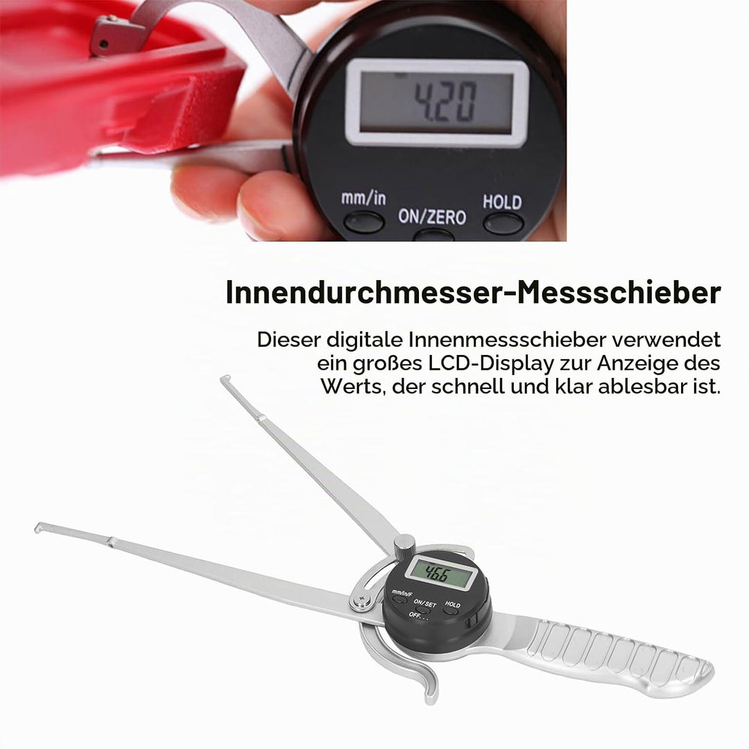 Digitaler Innenmessschieber, 12,7 Bis 216 Mm, Hochgenauer Innenmessschieber, Grosses LCD-Digitaldisp
