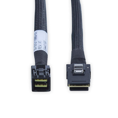 10Gtek® [2 Stück Mini SAS SFF-8643 zu SFF-8087 Kabel, Internal Mini SAS HD to Mini SAS Cable, 0.5-Me