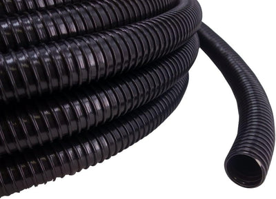 AquaOne Teichschlauch Spiralschlauch 50 mm 2' 5 Meter schwarz Top Qualität Rolle pvc lichtundurchläs