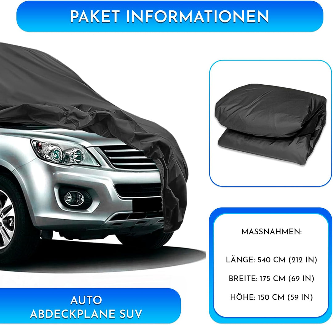 Autoabdeckung SUV gültig für alle Arten von SUVs Vans Familienvans Minivans 4x4 Material PEVA