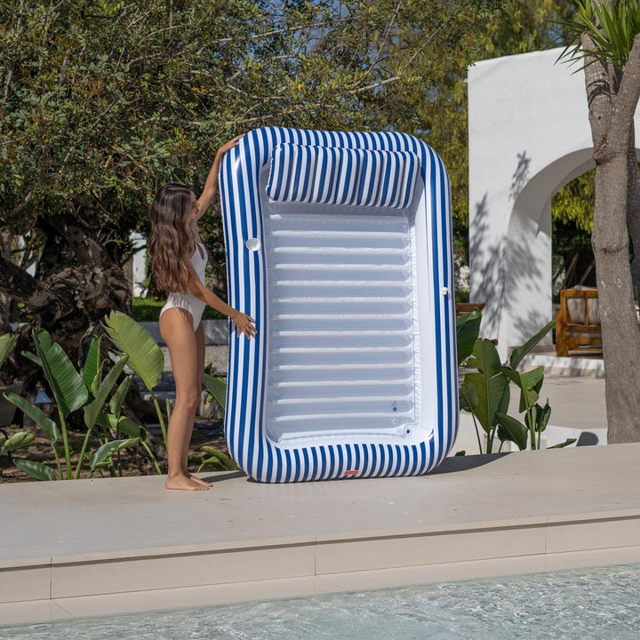 Flamingueo Luftmatratze Pool - Tanning Pool mit Spinkler - Getränkehalter Inklusive - Strapazierfähi