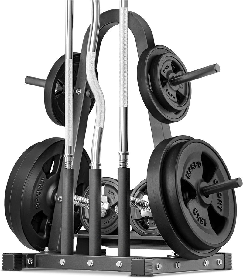 Marbo Sport Multiständer für Gewichtsscheiben, Hanteln und Stangen Schwarz Max. Tragkraft 300 kg MH-