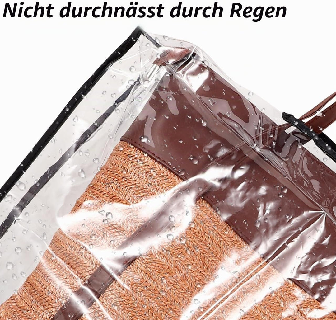 Regenschutzhülle Für Handtaschen Transparente wasserdichte Taschenhülle Mit Faltbarem Design Praktis