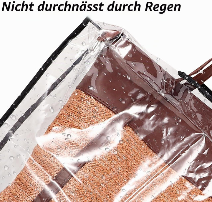 Regenschutzhülle Für Handtaschen Transparente wasserdichte Taschenhülle Mit Faltbarem Design Praktis
