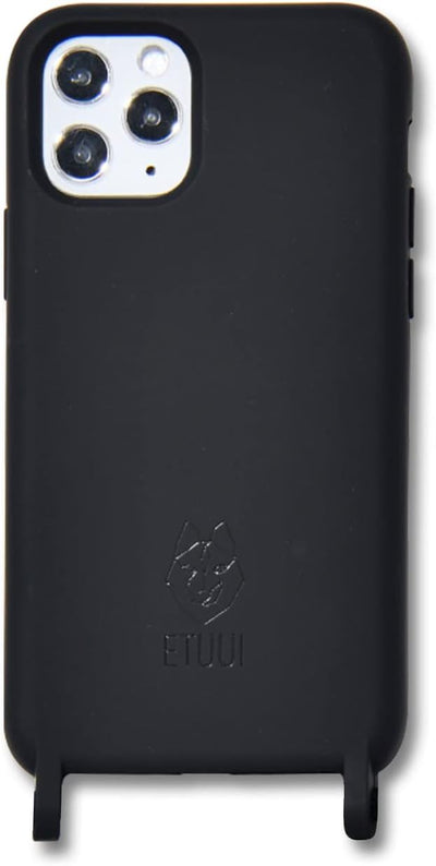 ETUUI Silk Hook Hülle iPhone 14 Plus Black - hochwertige Schutzhülle, Rundumschutz Handyhülle, iPhon