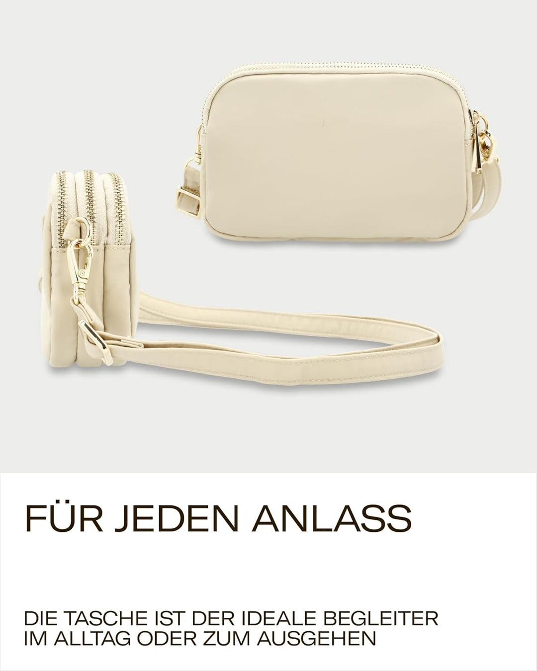 Picard Damen Schultertasche PINA aus Nylon Klein | mit Reissverschluss | Schultertasche | Alltag, Au