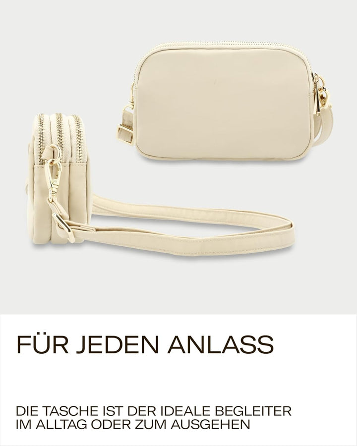 Picard Damen Schultertasche PINA aus Nylon Klein | mit Reissverschluss | Schultertasche | Alltag, Au