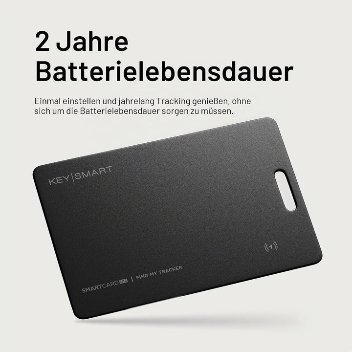 KeySmart SmartCard Lite Wallet-Tracker – funktioniert mit Apple Find My,wasserdicht ultradünner Blue