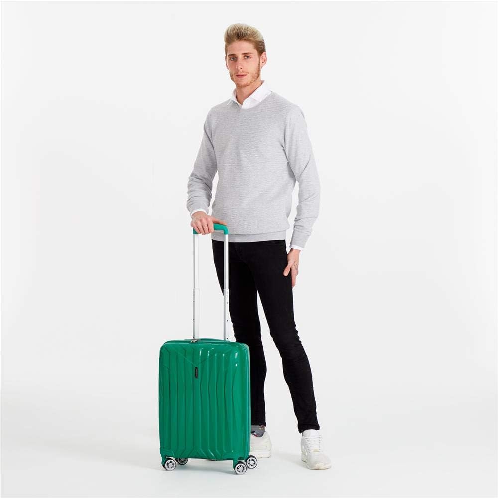 Movom Fuji Kabinenkoffer Grün 39x55x20 cms Hartschalen Polypropylen TSA-Schloss 37L 2,7Kgs 4 Doppelr