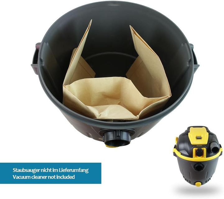 MisterVac | 10 Staubsaugerbeutel kompatibel mit Stanley SXVC35PTDE