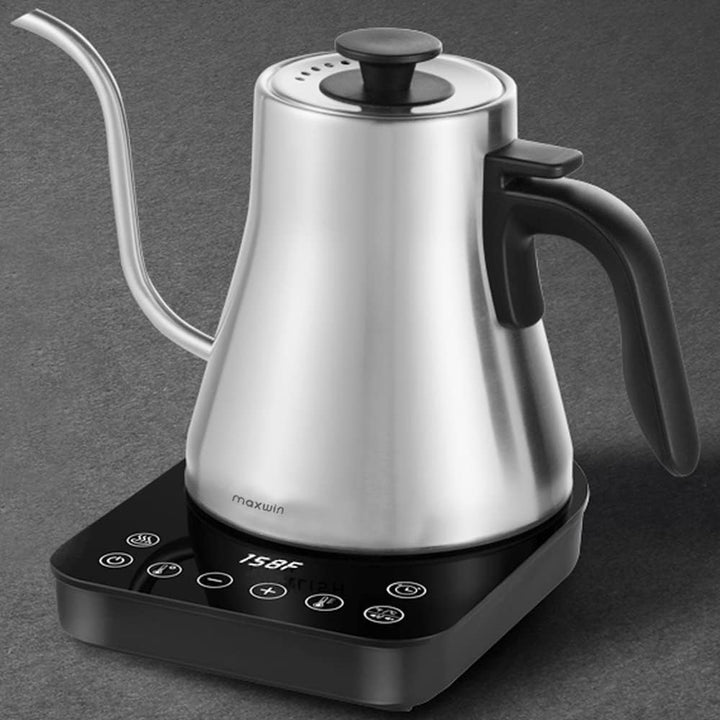 Elektrischer Schwanenhals Wasserkocher Kaffee- und Teekanne,Edelstahl Temperaturregelung Wasserkoche