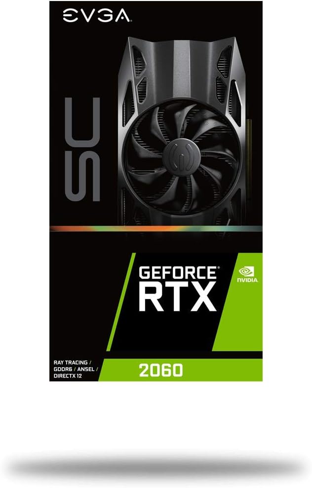 EVGA GeForce RTX 2060 SC GAMING, 6GB GDDR6, HDB Lüfter, Grafikkarte 06G-P4-2062-KR, Schwarz, EVGA Ge