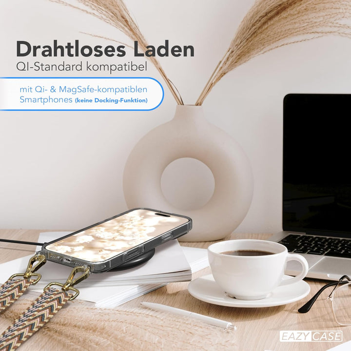 EAZY CASE Handykette - Verstellbares Taschenband kompatibel mit iPhone 16 Pro Max, Schulterriemen, H