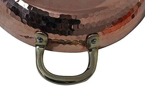 CopperGarden Kupferpfanne 28 cm mit Griffen I Mit Zinn beschichtete Pfanne aus Kupfer zur idealen Wä