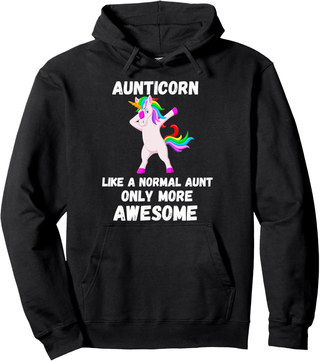 Tante Horn wie eine Tante nur tolles tupfendes Einhorn Pullover Hoodie