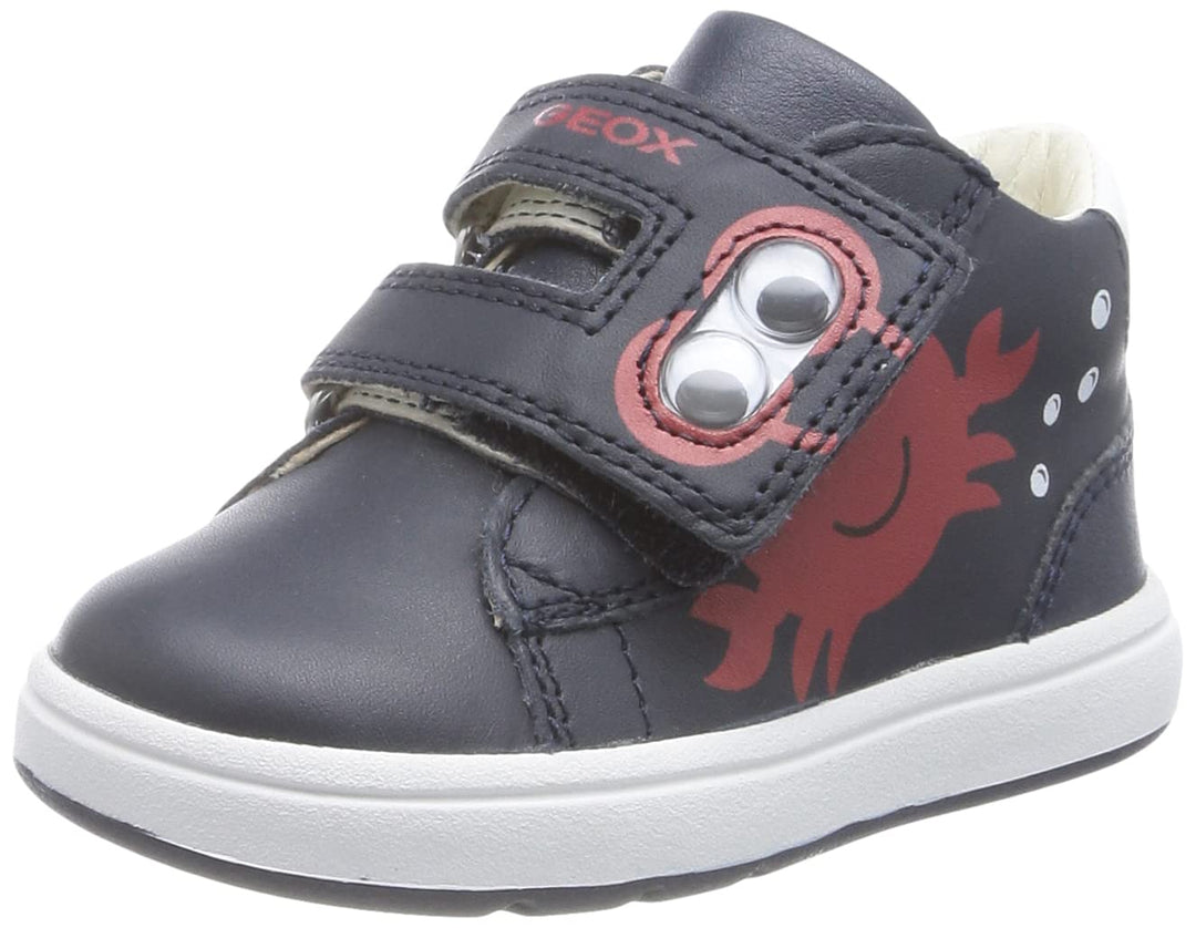 Geox Jungen B Biglia BoyFirst Walker Shoe 21 EU Navy White, 21 EU Navy White
