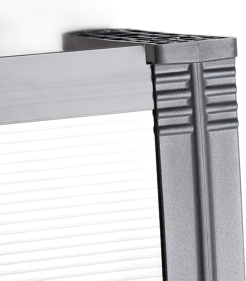 Vordach für Haustür, Überdachung Haustür aus Aluminium und Kompletten Polycarbonat-Hohlkammerplatte,
