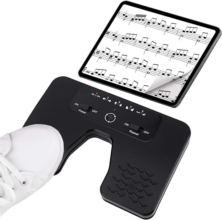 Tavsou Bluetooth Page Turner Pedal für Tablets Smartphones wiederaufladbar lautlos, Modern Classic,