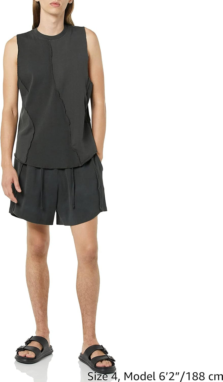 rare/self Tanktop für alle Geschlechter, Zusammengesetzt Gemischter Strick 4 Schwarz Geschmirgelt, 4