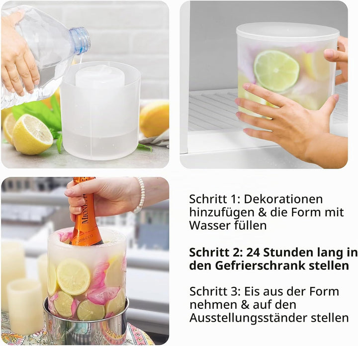 Final Touch Eisflaschenkühler aus Edelstahl