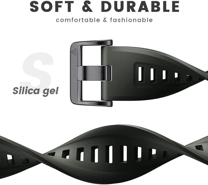 ANBEST Armband für Garmin Fenix 7X Pro/6X Pro/Fenix 5X Armband, 26mm Schnelle Passform Ersatzarmband