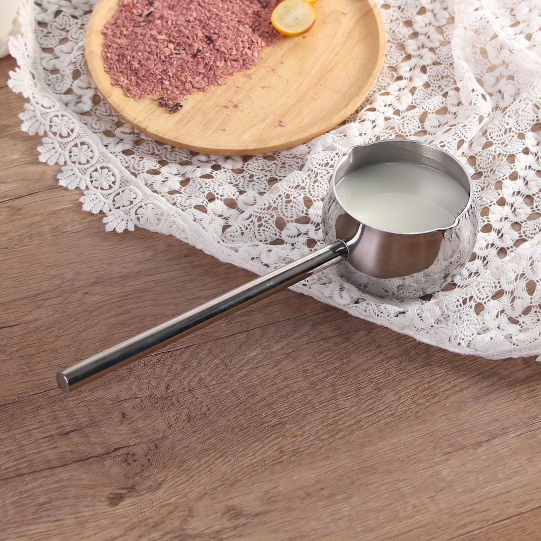 IMEEA Milchpfanne 10oz/300ml Kaffeekanne Butterwärmer mit langem Griff Induktions-Milchwärmertopf SU