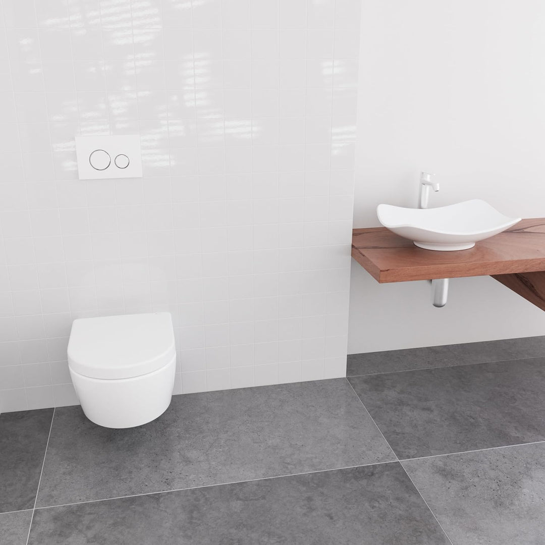 LUVETT® WC-Sitz inkl. 3 Edelstahl Montagelösungen & Absenkautomatik Softclose, Made in EU, antibakte