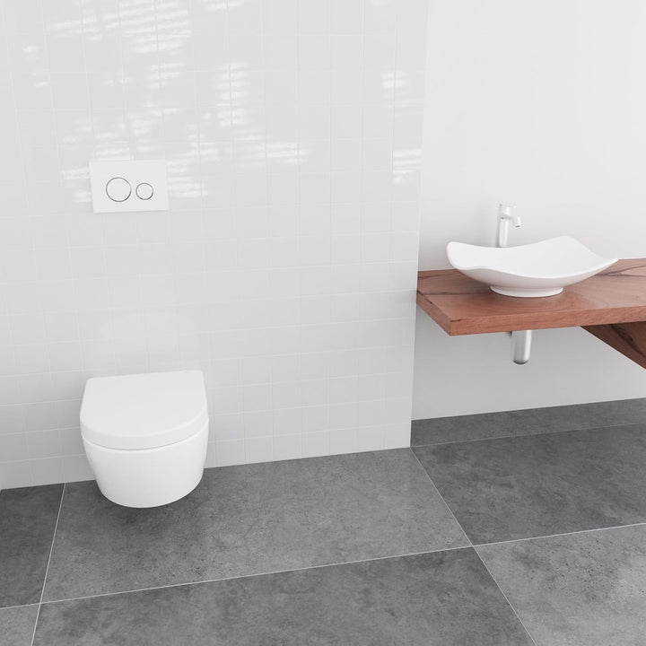 LUVETT® WC-Sitz inkl. 3 Edelstahl Montagelösungen & Absenkautomatik Softclose, Made in EU, antibakte