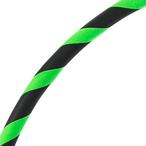 Faltbarer Anfänger Hula Hoop Reifen, Ø90/95/100/105cm Ø90cm Neon-Grün, Ø90cm Neon-Grün