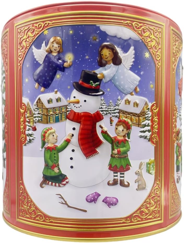 Dose, Weihnachtsdose, Gebäckdose, Aufbewahrungsdose, Keksdose, Blechdose. Aufbewahrung für Plätzchen