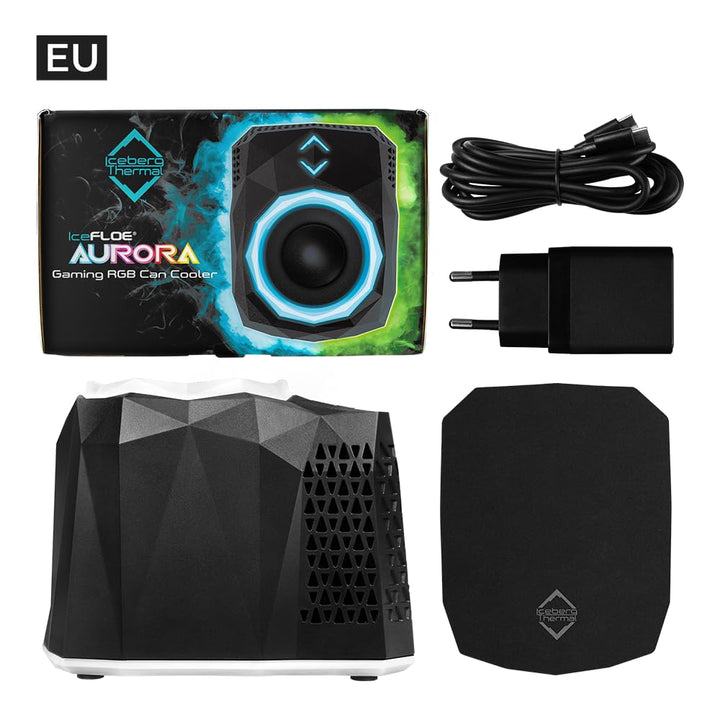 Iceberg Thermal IceFLOE Aurora Thermo-Gaming-Dosenkühler, RGB-Dosenkühler, kompakter thermoelektrisc