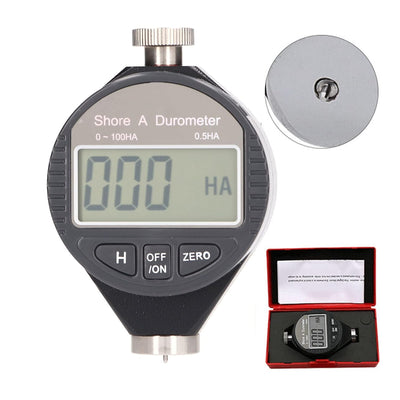 Tragbares Digitales Härtemessgerät, 0–100 Shore Typ A/C/D Härteprüfer Durometer mit LCD Display für