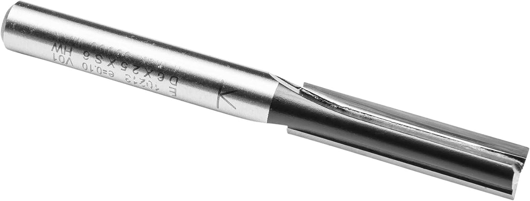ENT 10213 Nutfräser HW, Schaft (S) 6 mm, Durchmesser (D) 6 mm, NL 25 mm, SL 32 mm, GL 61 mm D=6 / NL