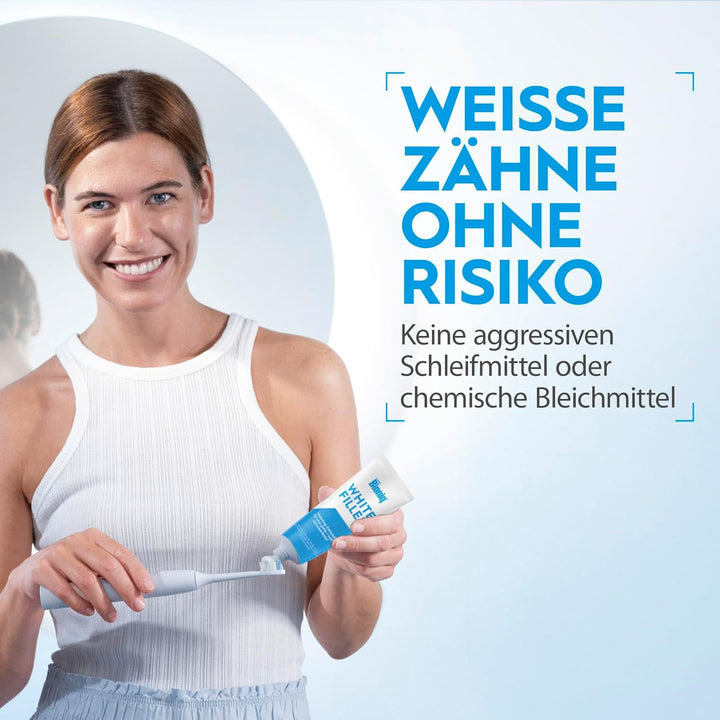 Bioniq® White Filler Zahnpasta - 4 x 75 ml – Sanfte Whitening-Zahncreme mit Hydroxylapatit, schützt