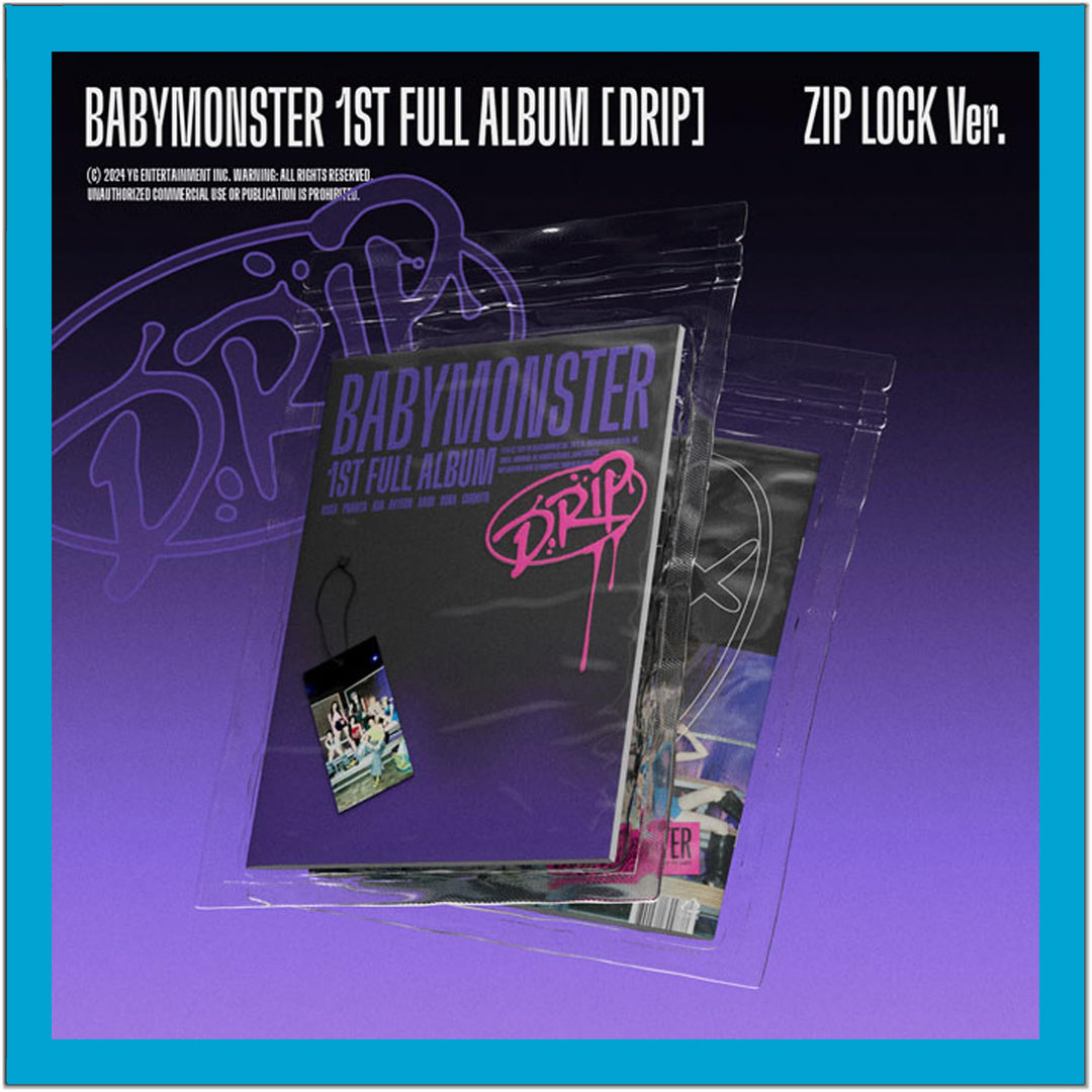 BABYMONSTER DRIP 1st FULL Album (Photobook - ZIP LOCK VER.) Fotobuch – Version mit Reissverschluss,