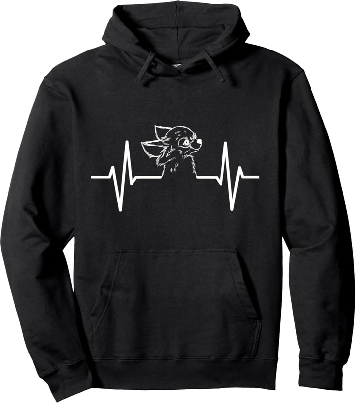 Ich liebe meinen Chihuahua-Herzschlag Pullover Hoodie